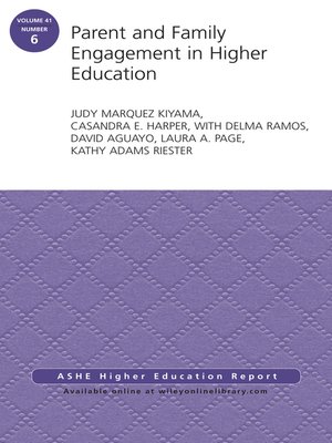 cover image of Parent and Family Engagement in Higher Education